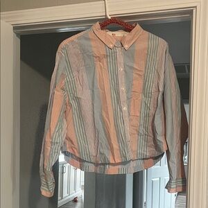 American Eagle Multicolor Striped Shirt